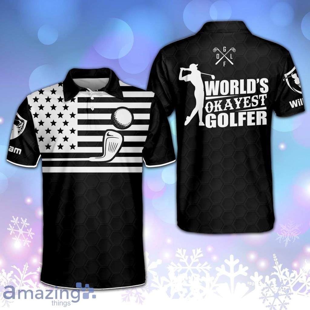 World's Okayest Golfer Golf Personalized Polo Shirt image World's Okayest Golfer Golf Personalized Polo Shirt