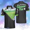 Yes I Do Have A Retirement Plan Golf Black Golf Pattern Green Golf Course Personalized Polo Shirt