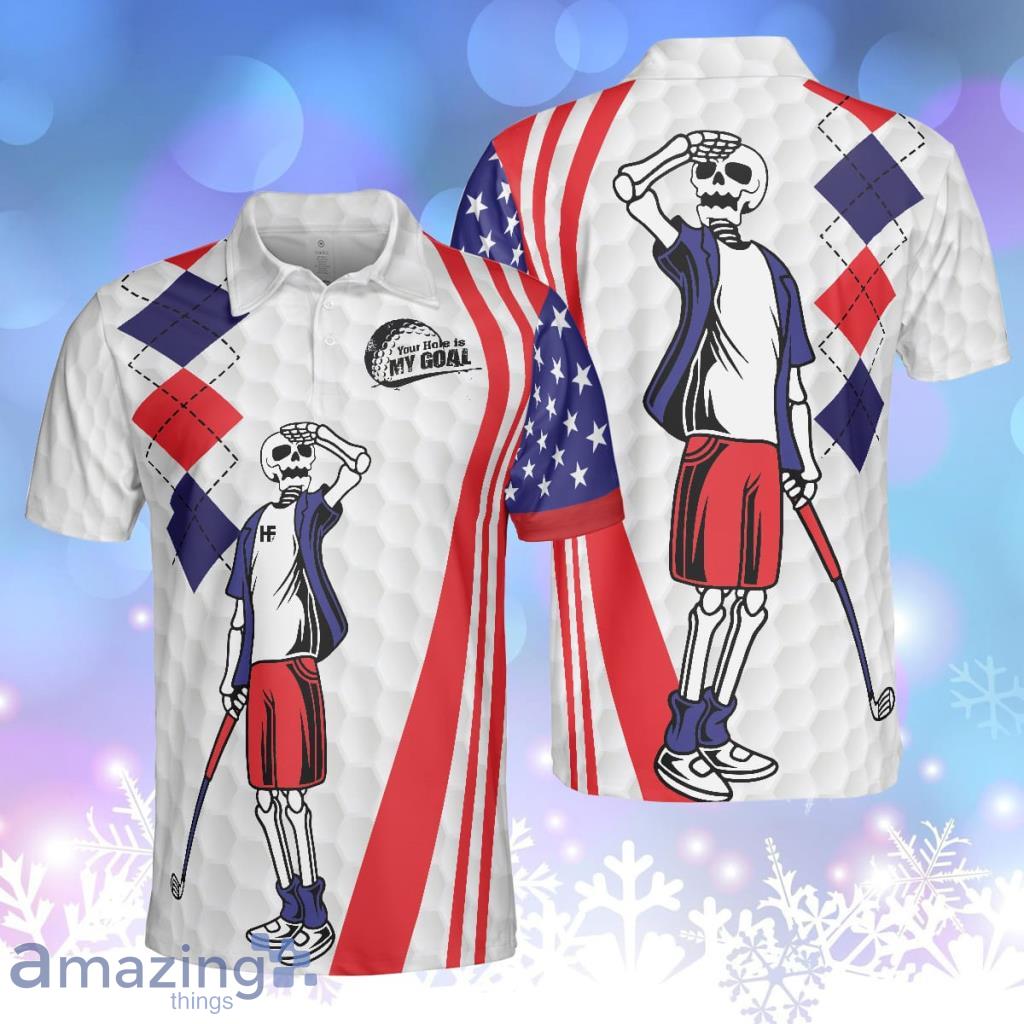 Your Hole Is My Goal Golf American Flag Golf Texture Argyle Pattern Usa Flag Personalized Polo Shirt image Your Hole Is My Goal Golf American Flag Golf Texture Argyle Pattern Usa Flag Personalized Polo Shirt Product Photo 1