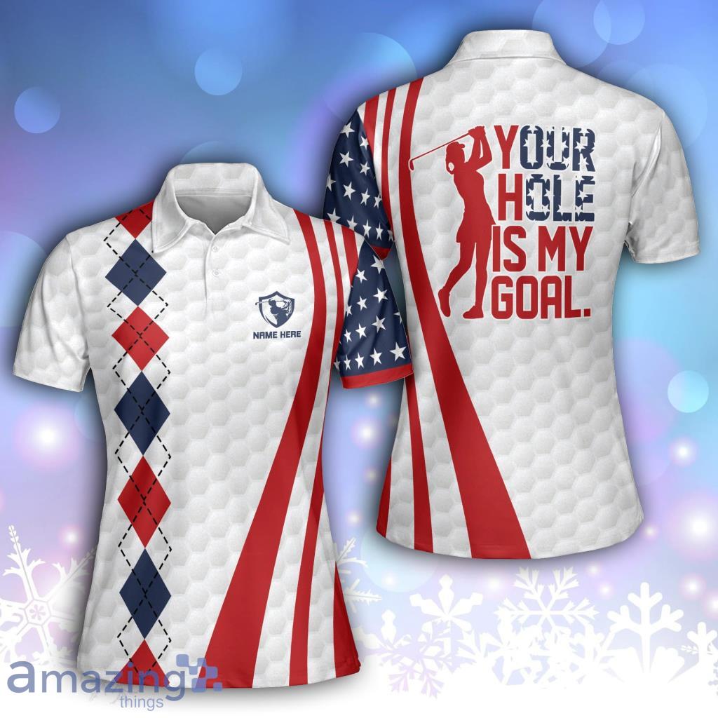 Your Hole Is My Goal Golf Personalized Polo Shirt For Women image Your Hole Is My Goal Golf Personalized Polo Shirt For Women Product Photo 1