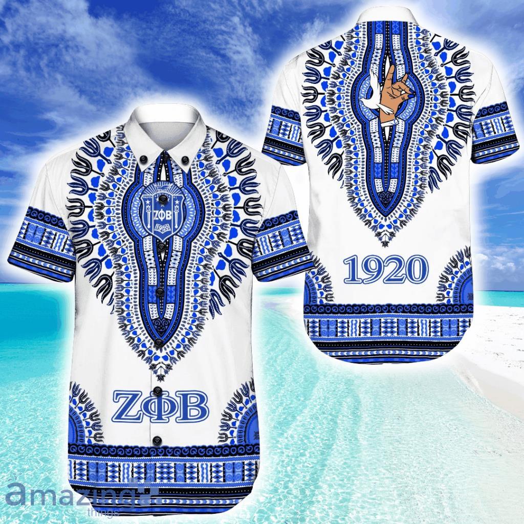Zeta Phi Beta Dashiki Hawaiian Shirt For Men And Women image Zeta Phi Beta Dashiki Hawaiian Shirt For Men And Women Product Photo 1