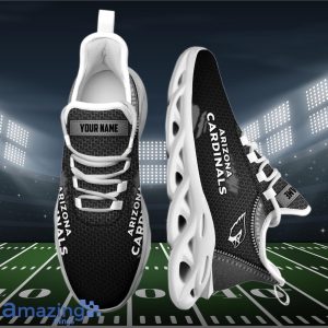 Arizona Cardinals NFL Max Soul Shoes Classic Black Design Custom Name Product Photo 4