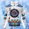 Personalized Nhl Winnipeg Jets Autism Awareness 3D Hoodie Hoodie 3D All Over Print