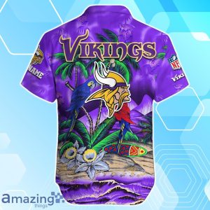 Minnesota Vikings Hawaiian Shirt Summer Gifts For Fans Custom Name Product Photo 3
