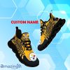 Pittsburgh Steelers NFL Max Soul Shoes Custom Name Wings Design For Fans