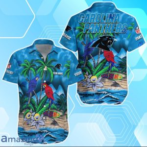 Carolina Panthers Hawaiian Shirt Summer Gifts For Fans Custom Name Product Photo 1