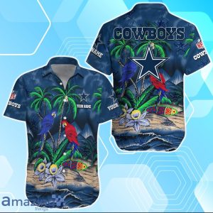 Dallas Cowboys Hawaiian Shirt Summer Gifts For Fans Custom Name Product Photo 1