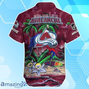 Colorado Avalanche Hawaiian Shirt Summer Gifts For Fans Custom Name image Colorado Avalanche Hawaiian Shirt Summer Gifts For Fans Custom Name Product Photo 3