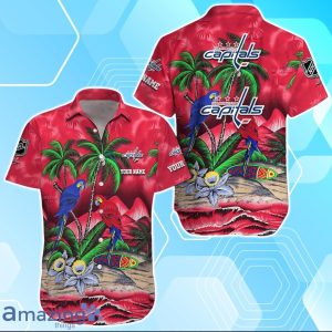 Washington Capitals Hawaiian Shirt Summer Gifts For Fans Custom Name Product Photo 1