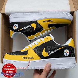Pittsburgh Steelers Personalized Name Air Force Sneakers Shoes Sport Shoes Limited Gift For Fans Product Photo 3