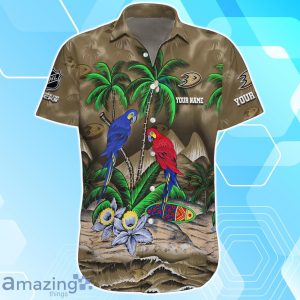 Anaheim Ducks Hawaiian Shirt Summer Gifts For Fans Custom Name Product Photo 2