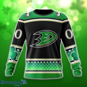 Anaheim Ducks Specialized Hockey Celebrate St Patrick’s Day Unisex 3D Shirt Hoodies Custom Number & Name Product Photo 4