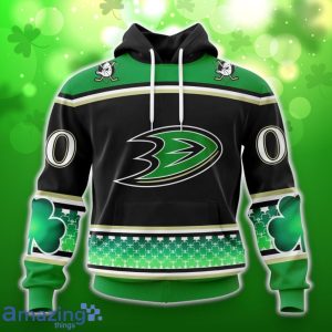 Anaheim Ducks Specialized Hockey Celebrate St Patrick’s Day Unisex 3D Shirt Hoodies Custom Number & Name Product Photo 1