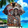 Apache Skull Be Strong When You Are Weak Hawaiian Shirt Style Gift