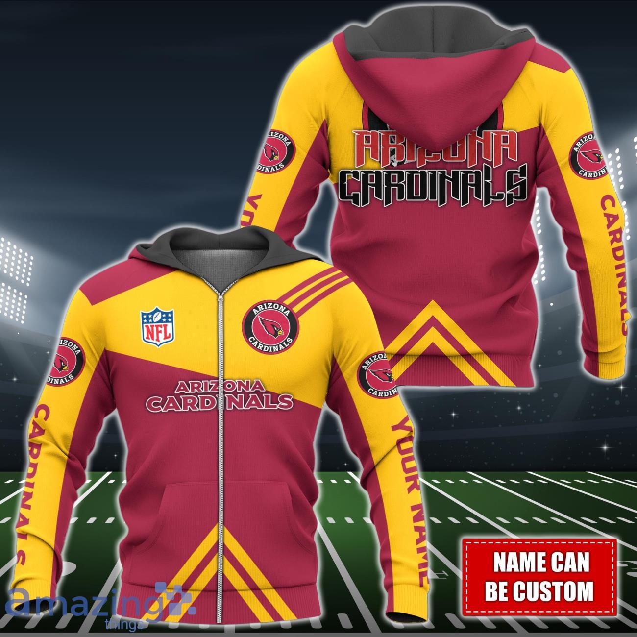 Arizona Cardinals NFL 3D Shirt Hoodie Custom Name For Men Women image Arizona Cardinals NFL 3D Shirt Hoodie Custom Name For Men Women Product Photo 2