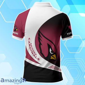 Arizona Cardinals Polo Shirt Custom Name Sport 3D Clothings For Fans Product Photo 3