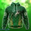 Arizona Coyotes Full Green Design For St. Patrick’s Day 3D Shirt Hoodies Custom Number & Name
