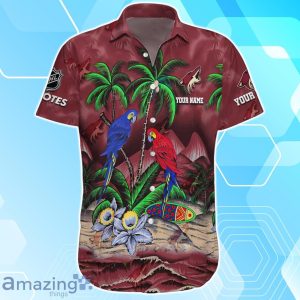 Arizona Coyotes Hawaiian Shirt Summer Gifts For Fans Custom Name image Arizona Coyotes Hawaiian Shirt Summer Gifts For Fans Custom Name Product Photo 2