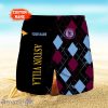 Aston Villa F.C Logo Print 3D Short Hawaiian Trending Summer For Men