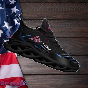 Atlanta Braves Max Soul Shoes Custom Your Name Sneakers Gifts For Fan Product Photo 3