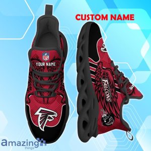 Atlanta Falcons NFL Max Soul Shoes Custom Name Wings Design For Fans Product Photo 2