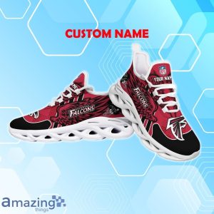 Atlanta Falcons NFL Max Soul Shoes Custom Name Wings Design For Fans Product Photo 3