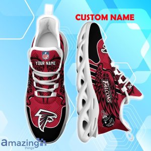 Atlanta Falcons NFL Max Soul Shoes Custom Name Wings Design For Fans Product Photo 4