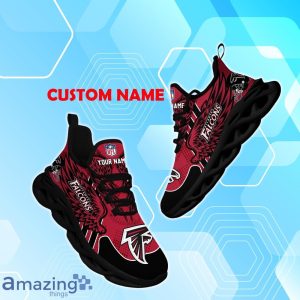 Atlanta Falcons NFL Max Soul Shoes Custom Name Wings Design For Fans Product Photo 1