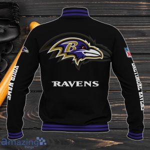 Baltimore Ravens Baseball Jacket Custom Name Sport Gifts For Fans Product Photo 3