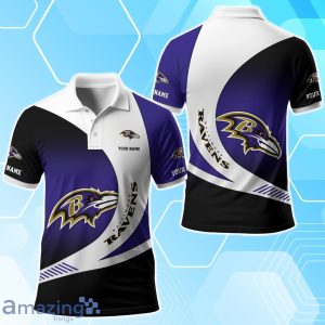 Baltimore Ravens Polo Shirt Custom Name Sport 3D Clothings For Fans Product Photo 1