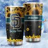 Beautiful Sunflower San Diego Padres MLB Tumbler 3D Printed