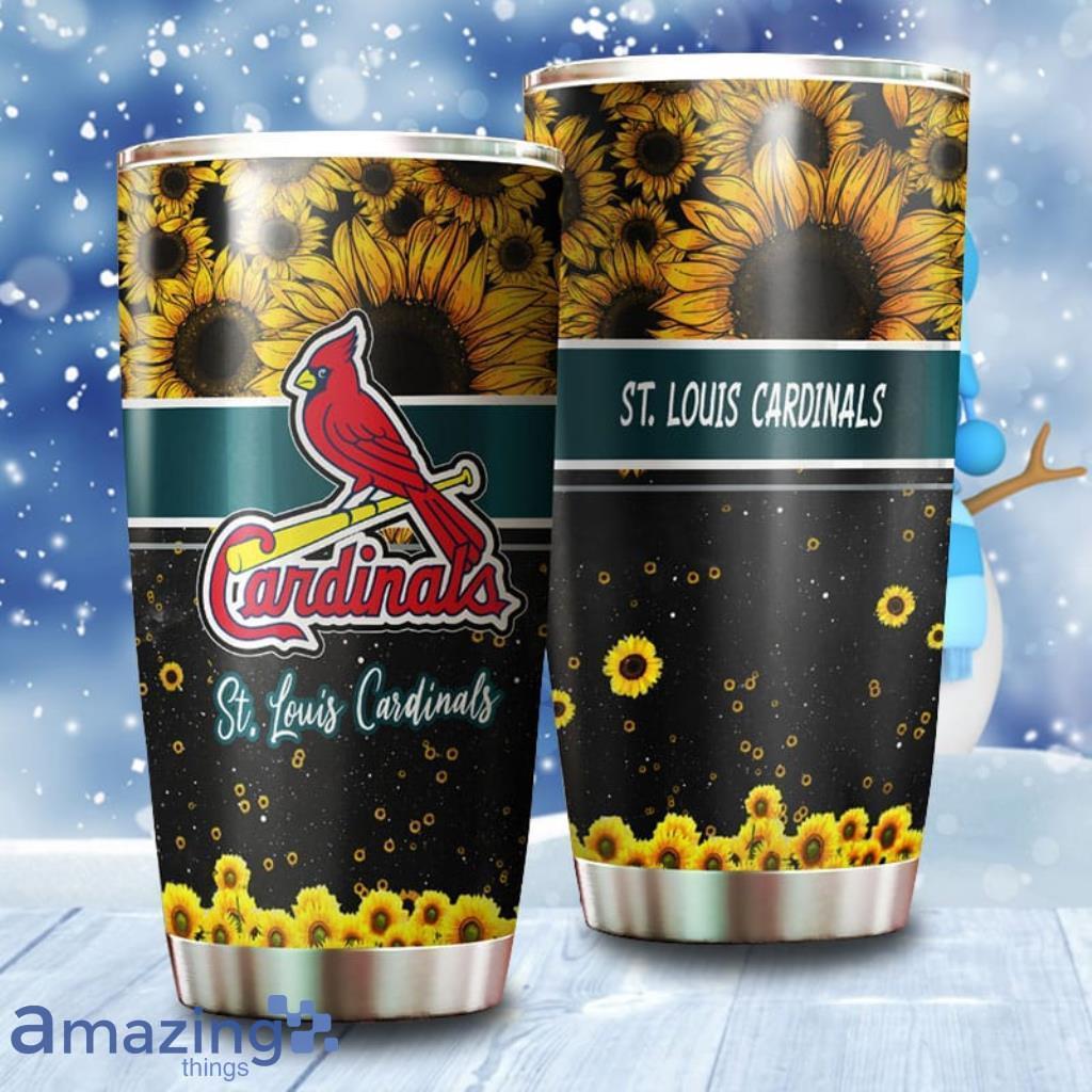Beautiful Sunflower St. Louis Cardinals MLB Tumbler 3D Printed image Beautiful Sunflower St. Louis Cardinals MLB Tumbler 3D Printed Product Photo 1