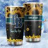 Beautiful Sunflower Tampa Bay Rays MLB Tumbler 3D Printed