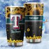 Beautiful Sunflower Texas Rangers MLB Tumbler 3D Printed