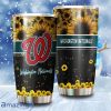 Beautiful Sunflower Washington Nationals MLB Tumbler 3D Printed