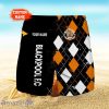 Blackpool F.C Logo Print 3D Short Hawaiian Trending Summer For Men