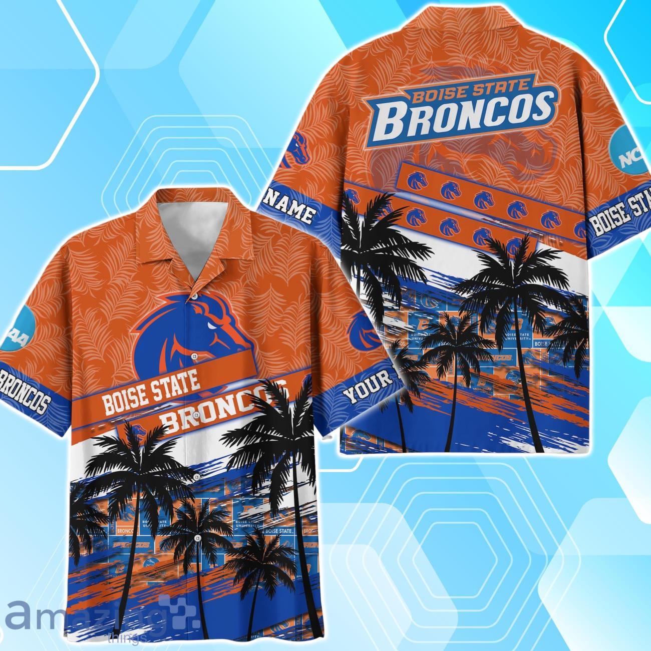 Boise State Broncos Sport Team Hawaiian Shirt & Short Vintage Tropical Custom Name image Boise State Broncos Sport Team Hawaiian Shirt & Short Vintage Tropical Custom Name Product Photo 2