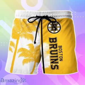 Boston Bruins Hawaiian Shirt And Short Palm Tree Custom Name image Boston Bruins Hawaiian Shirt And Short Palm Tree Custom Name Product Photo 3