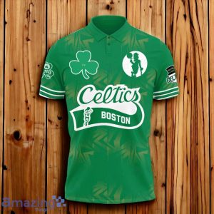 Boston Celtics Basketball Patrick's Day Art Design Basketball Polo Shirt Product Photo 2