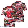 Boston Red Sox MLB Flower 3D T Shirt Special Gift For Men And Women