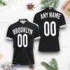 Brooklyn Nets Swingman Custom Number & Name Black Icon Edition Inspired Style Polo Shirts Impressive Gift