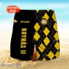 Brynas IF Logo Print 3D Short Hawaiian Trending Summer For Men