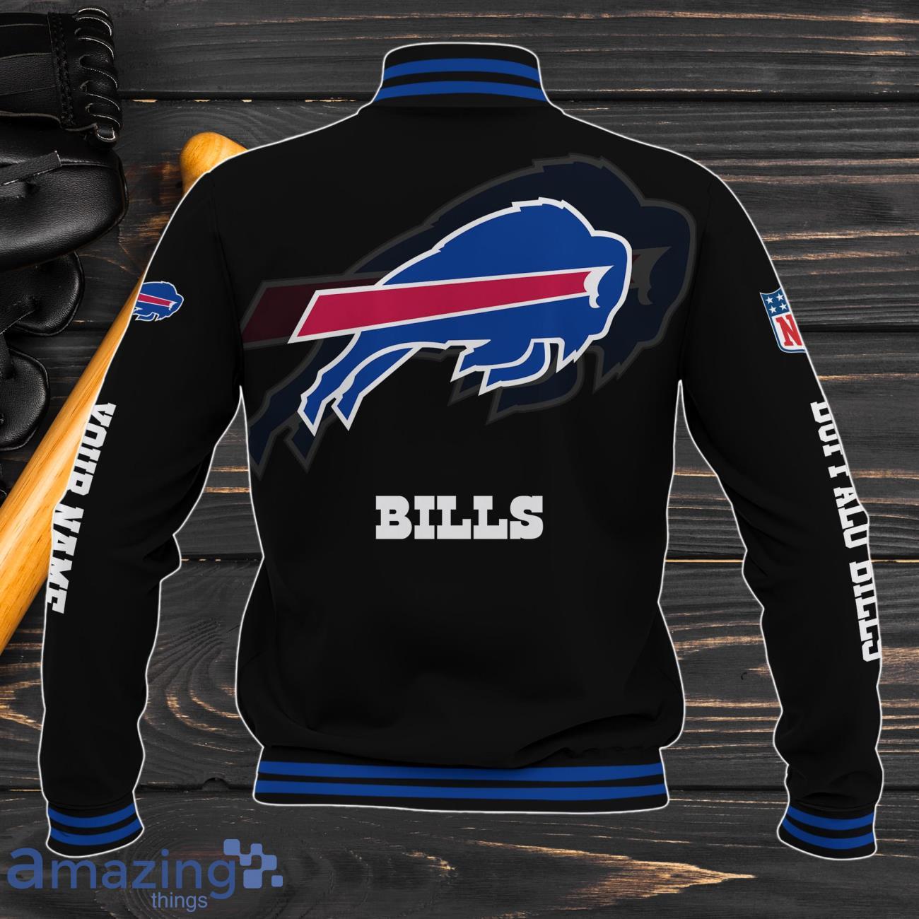 Buffalo Bills Baseball Jacket Custom Name Sport Gifts For Fans image Buffalo Bills Baseball Jacket Custom Name Sport Gifts For Fans Product Photo 3