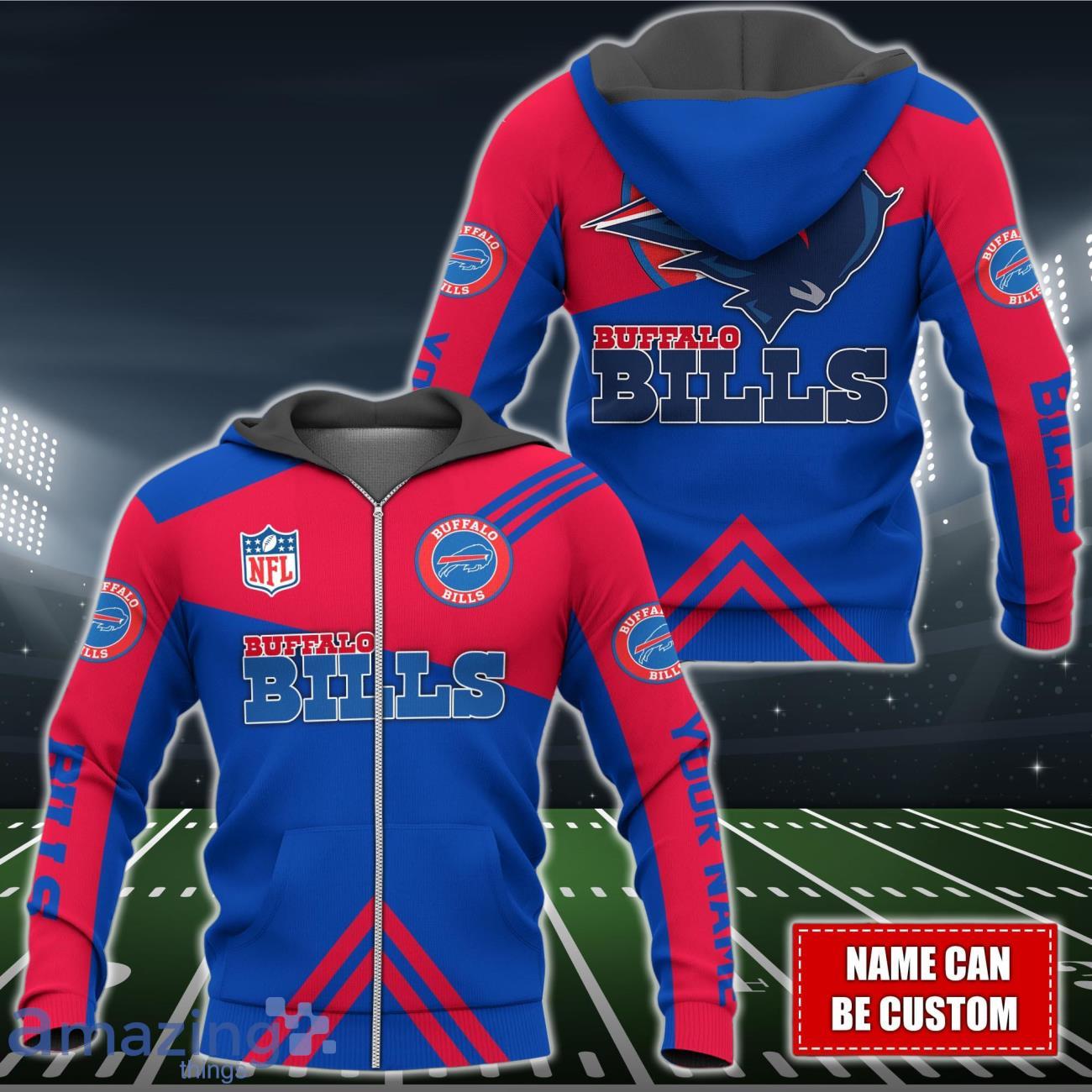 Buffalo Bills NFL 3D Shirt Hoodie Custom Name For Men Women image Buffalo Bills NFL 3D Shirt Hoodie Custom Name For Men Women Product Photo 3