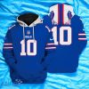 Buffalo Bills Teams 3D Hoodie Custom Number & Name Style Gift