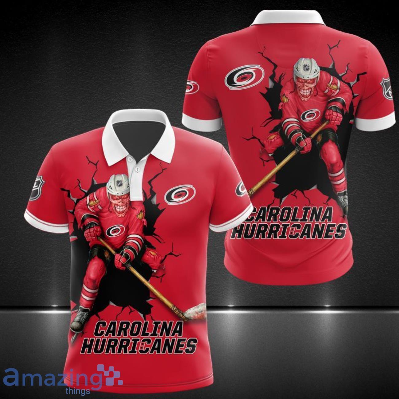 Carolina Hurricanes 3D Polo Shirt Sport Gift Fans men Women Sport Polo Shirt Product Photo 1