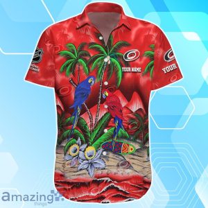 Carolina Hurricanes Hawaiian Shirt Summer Gifts For Fans Custom Name Product Photo 2