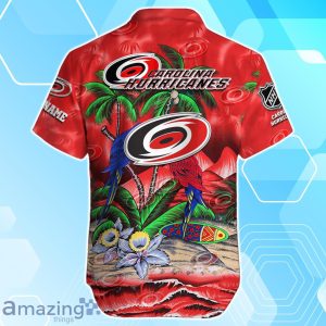 Carolina Hurricanes Hawaiian Shirt Summer Gifts For Fans Custom Name Product Photo 3