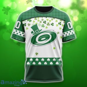 Carolina Hurricanes Special Design For St. Patrick Day 3D Shirt Hoodies Custom Number & Name Product Photo 6
