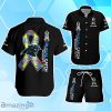 Carolina Panthers Hawaiian Shirt & Short Crucial Catch Intercept Autism Custom Name